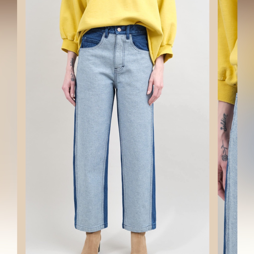 Carleen Wraparound Relaxed Jeans 0 — image 5 of 8